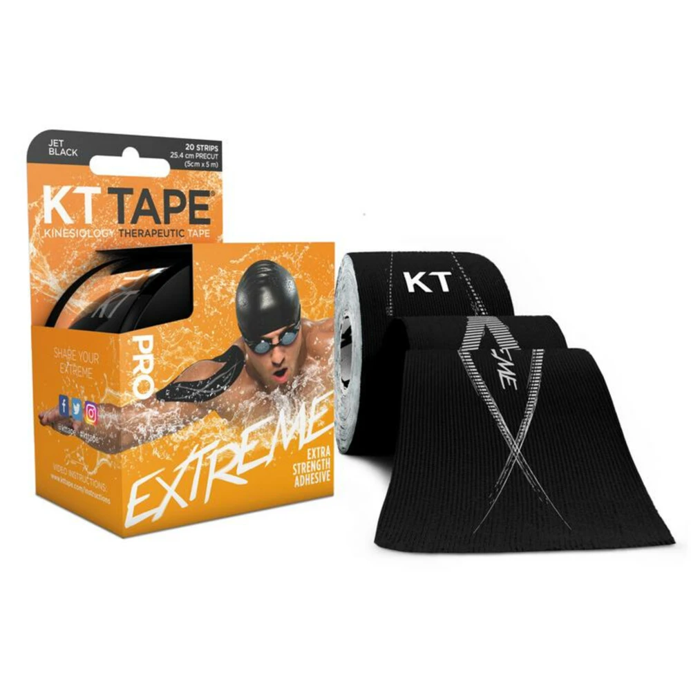 KT Tape Pro Extreme Strips Zwart 4 KT Tape Pro Extreme Strips Zwart - Afbeelding 2