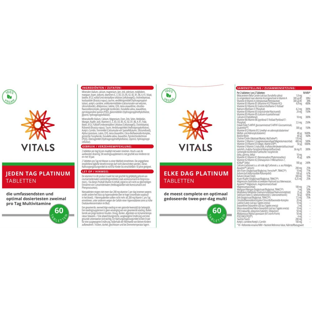 2x Vitals Elke Dag Platinum 4 2x Vitals Elke Dag Platinum - Afbeelding 2