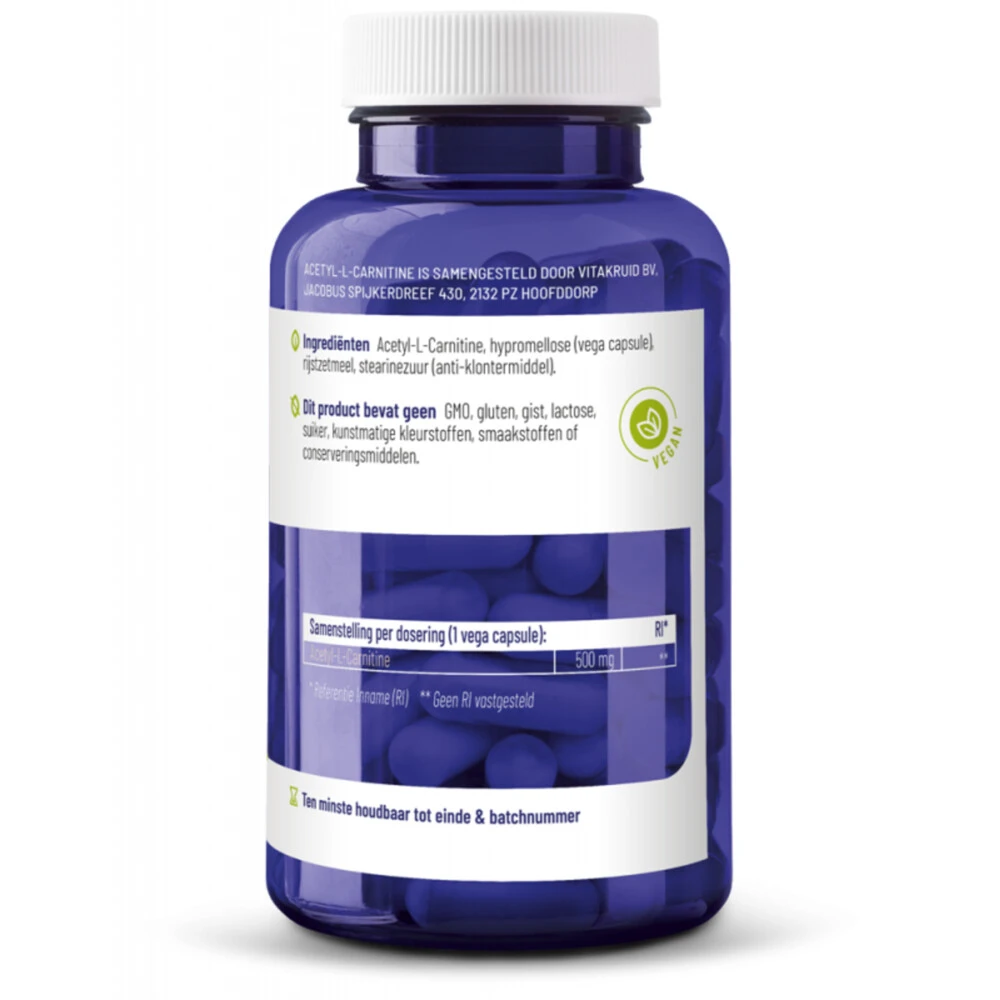 Vitakruid Acetyl L-Carnitine 5 Vitakruid Acetyl L-Carnitine - Afbeelding 3