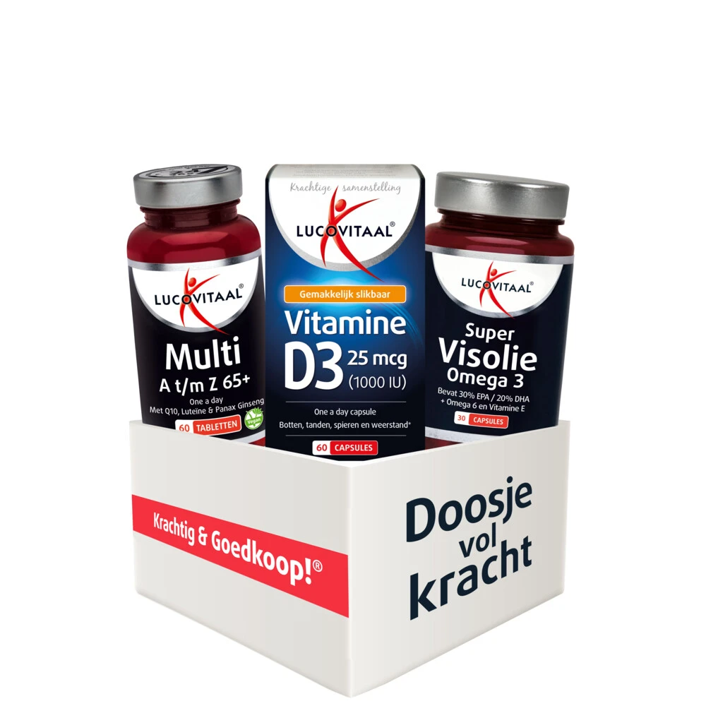 Lucovitaal Voordeelbox Vitaal 65+ 3 Lucovitaal Voordeelbox Vitaal 65+
