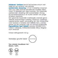 Intoleran Lactase 20.000 7 Intoleran Lactase 20.000 -Verzorgingsproducten 1036742 3