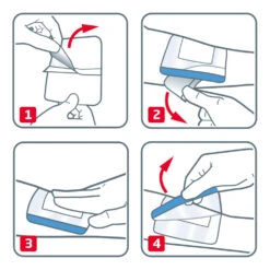 3x Leukoplast Leukomed® Sorbact® Bacteriënbindende Eilandpleister 8 Cm X 10 Cm -Verzorgingsproducten 1037035 3