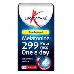 2x Lucovitaal Melatonine Puur 0,299mg Time Released