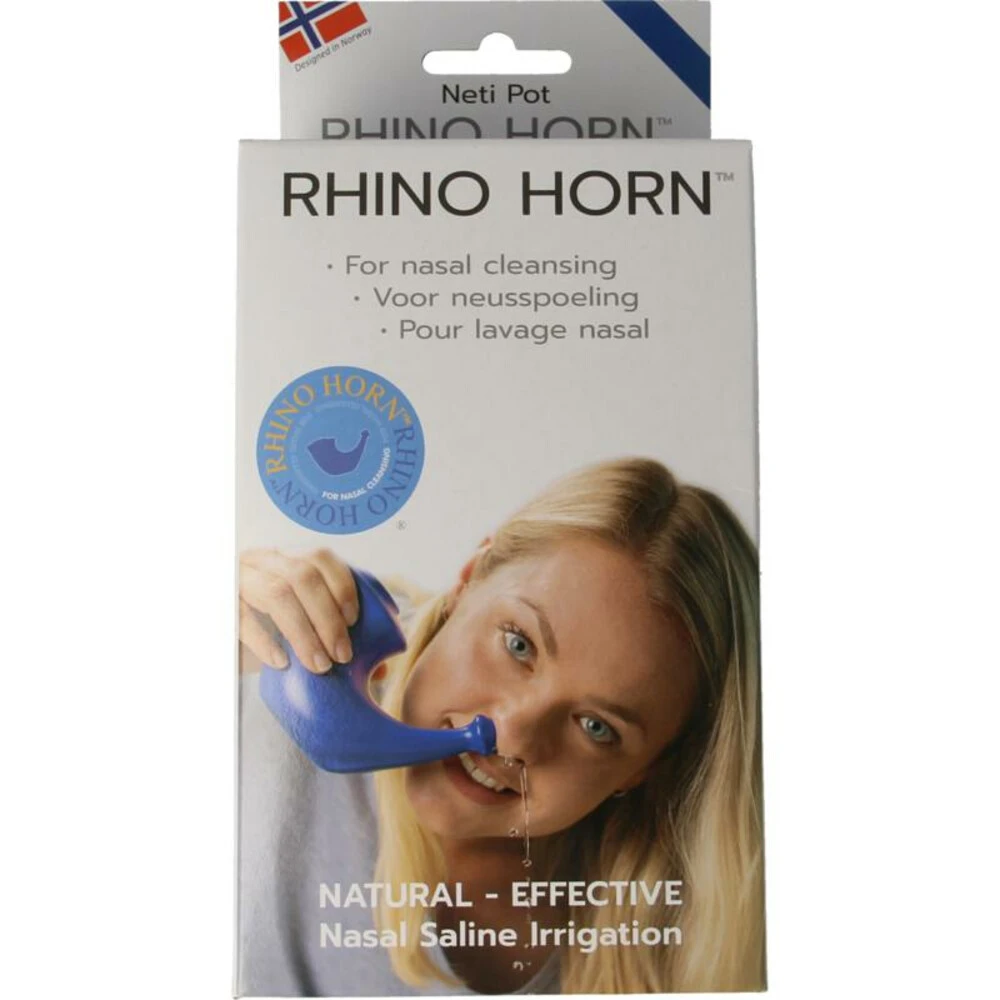 Rhino Horn Neusspoeler Blauw 3 Rhino Horn Neusspoeler Blauw