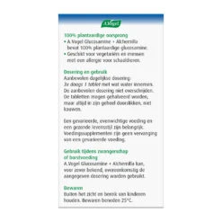 A.Vogel Glucosamine + Alchemilla 10 A.Vogel Glucosamine + Alchemilla -Verzorgingsproducten 732327 3