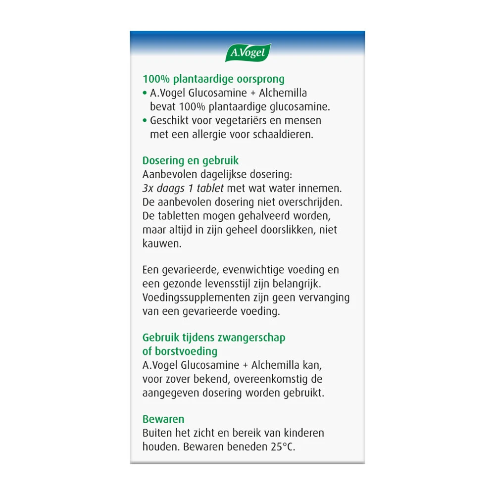 A.Vogel Glucosamine + Alchemilla 5 A.Vogel Glucosamine + Alchemilla - Afbeelding 3