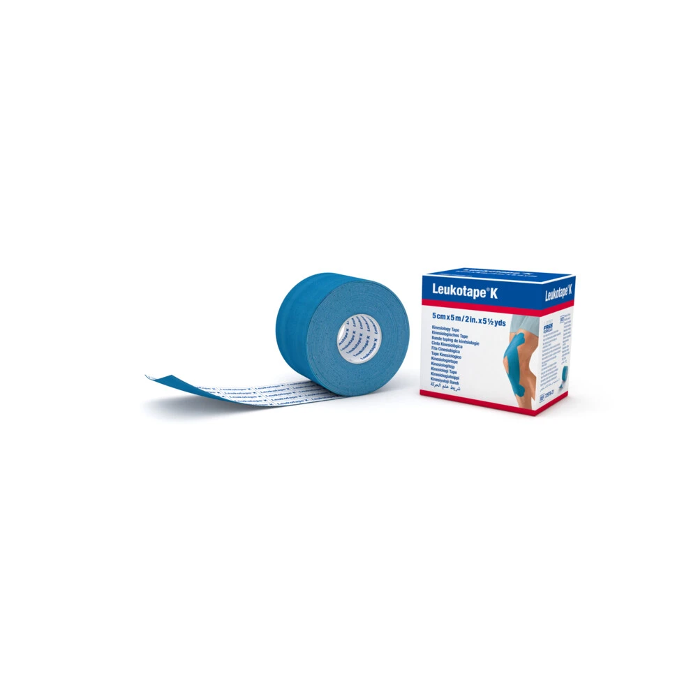 Leukotape K 5m X 5cm Blauw 3 Leukotape K 5m X 5cm Blauw