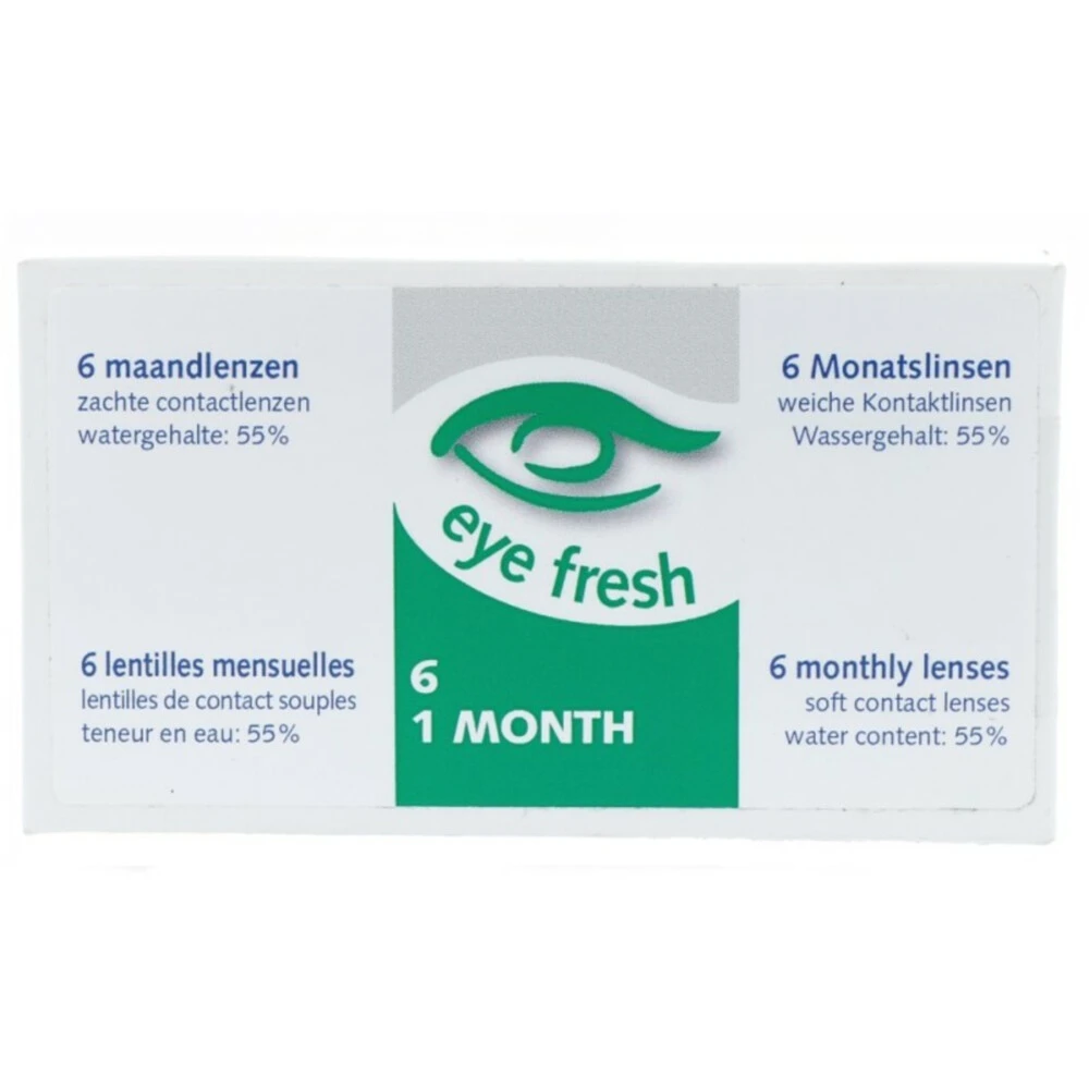 Eye Fresh Zachte Maandlenzen 6-pack -4,75 3 Eye Fresh Zachte Maandlenzen 6-pack -4,75