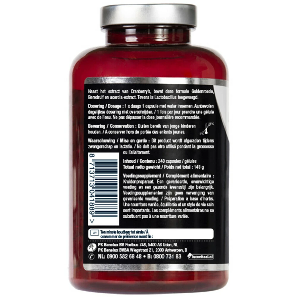 Lucovitaal Cranberry X-tra One A Day 6 Lucovitaal Cranberry X-tra One A Day - Afbeelding 4