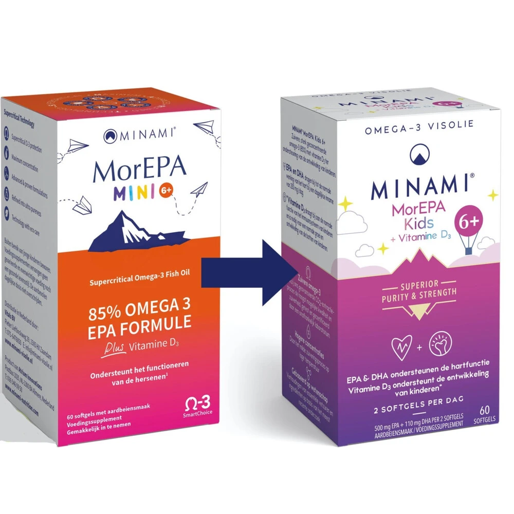 Minami Morepa MorEPA Mini Smart Fats 4 Minami Morepa MorEPA Mini Smart Fats - Afbeelding 2
