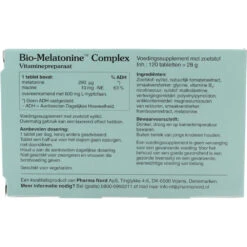 Pharma Nord Bio-Melatonine Complex -Verzorgingsproducten 978781 2