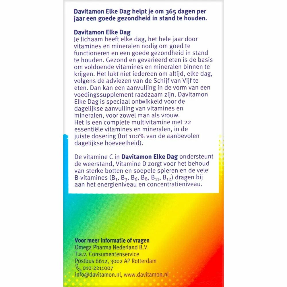 2x Davitamon Elke Dag 6 2x Davitamon Elke Dag - Afbeelding 4