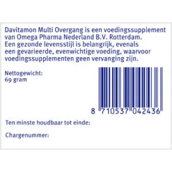 Davitamon Compleet Vrouw Overgang Multivitamine 9 Davitamon Compleet Vrouw Overgang Multivitamine -Verzorgingsproducten 993926 4