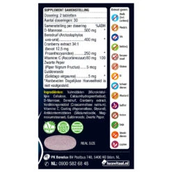 3x Lucovitaal D-Mannose Cranberry Blaasfunctie 8 3x Lucovitaal D-Mannose Cranberry Blaasfunctie -Verzorgingsproducten 996841 3